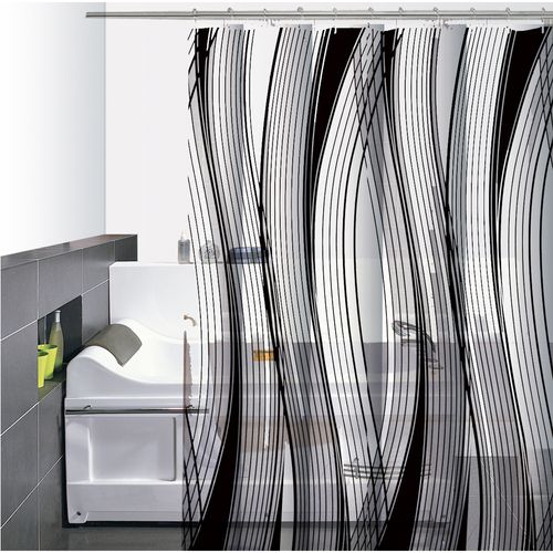 pvc olas transparente negro decorinter