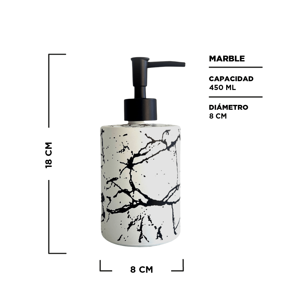 Dispenser Marble Blanco - decorinter